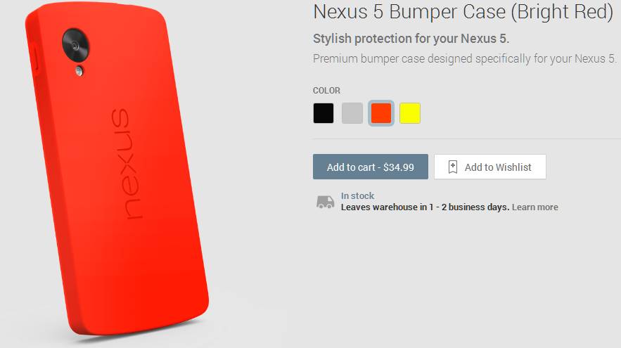 Red bumper case
